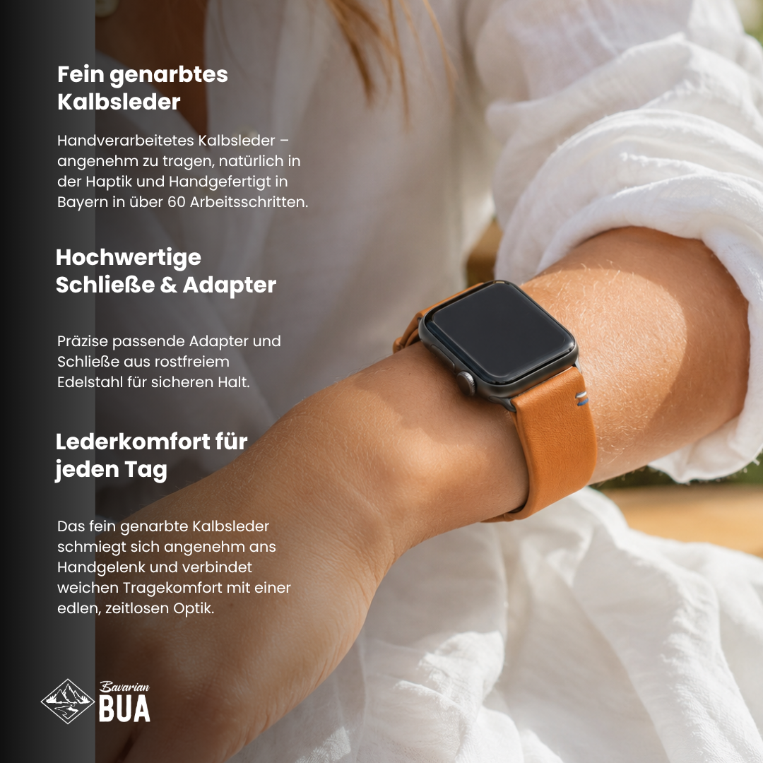 Damen Armband für die Apple Watch aus Kalbleder