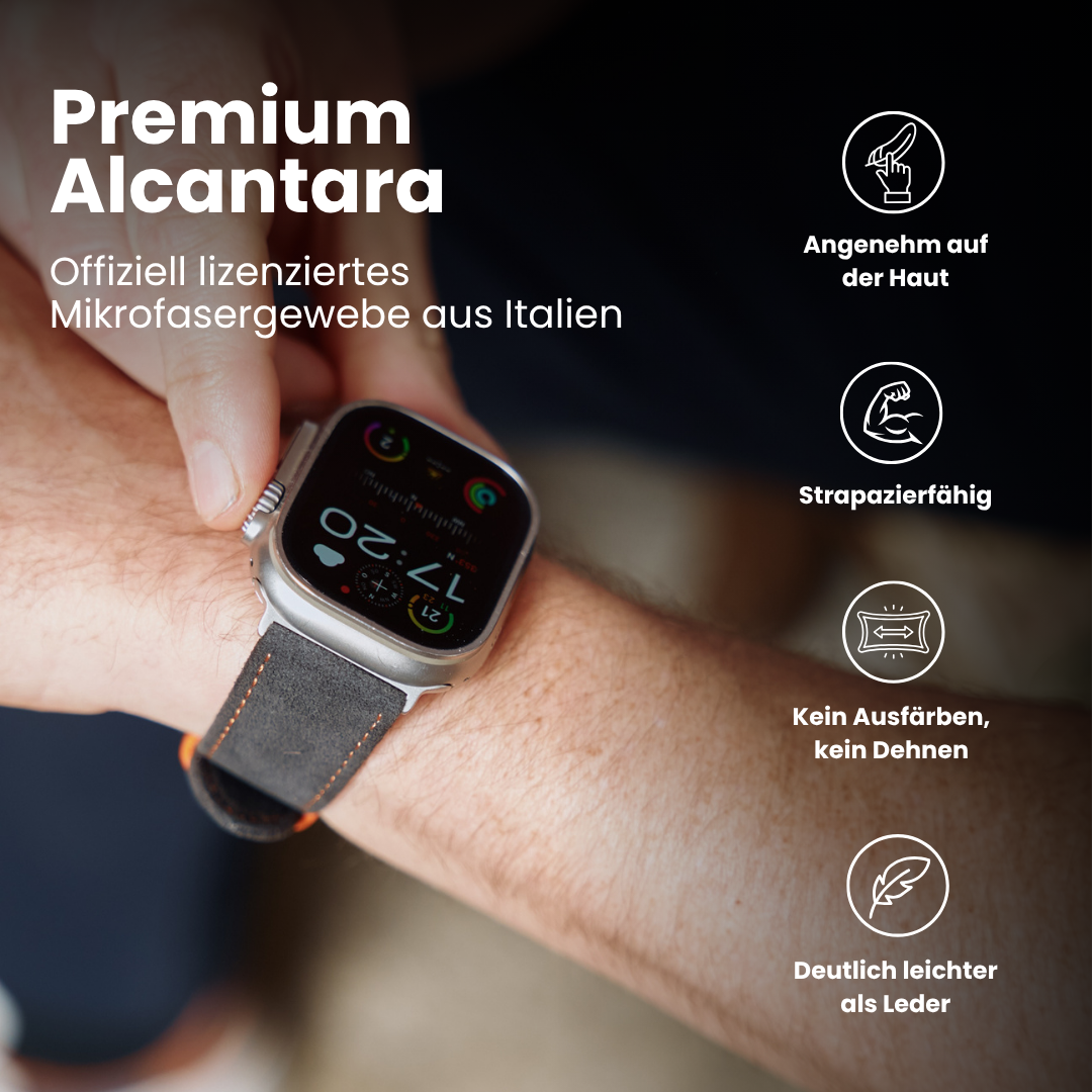 Alcantara Band für die Apple Watch Ultra