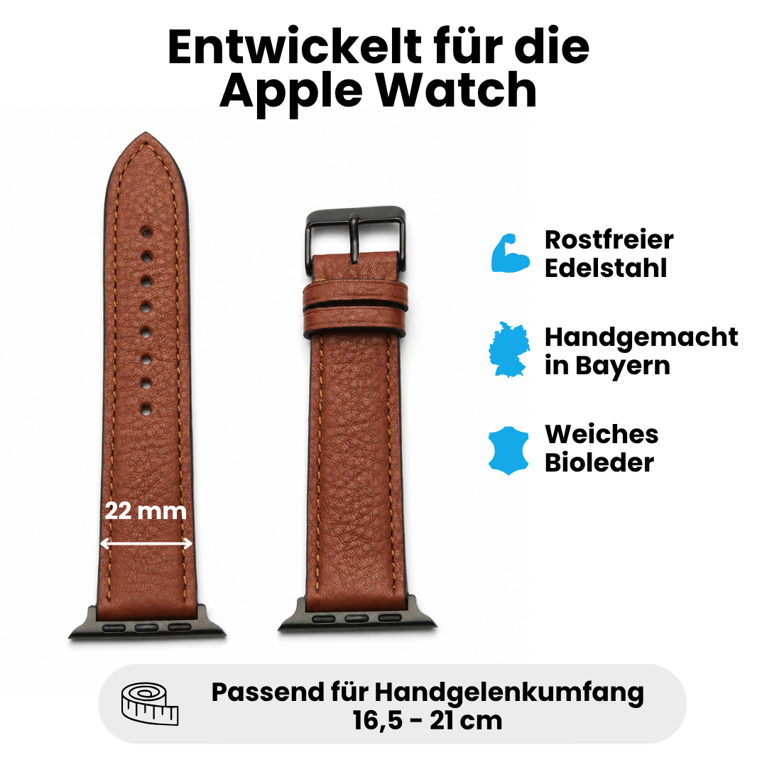 Biolederband für die Apple Watch