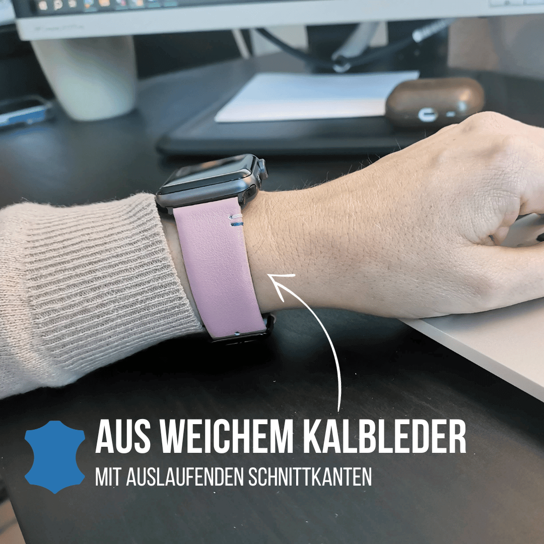 Damen Armband für die Apple Watch aus Kalbleder