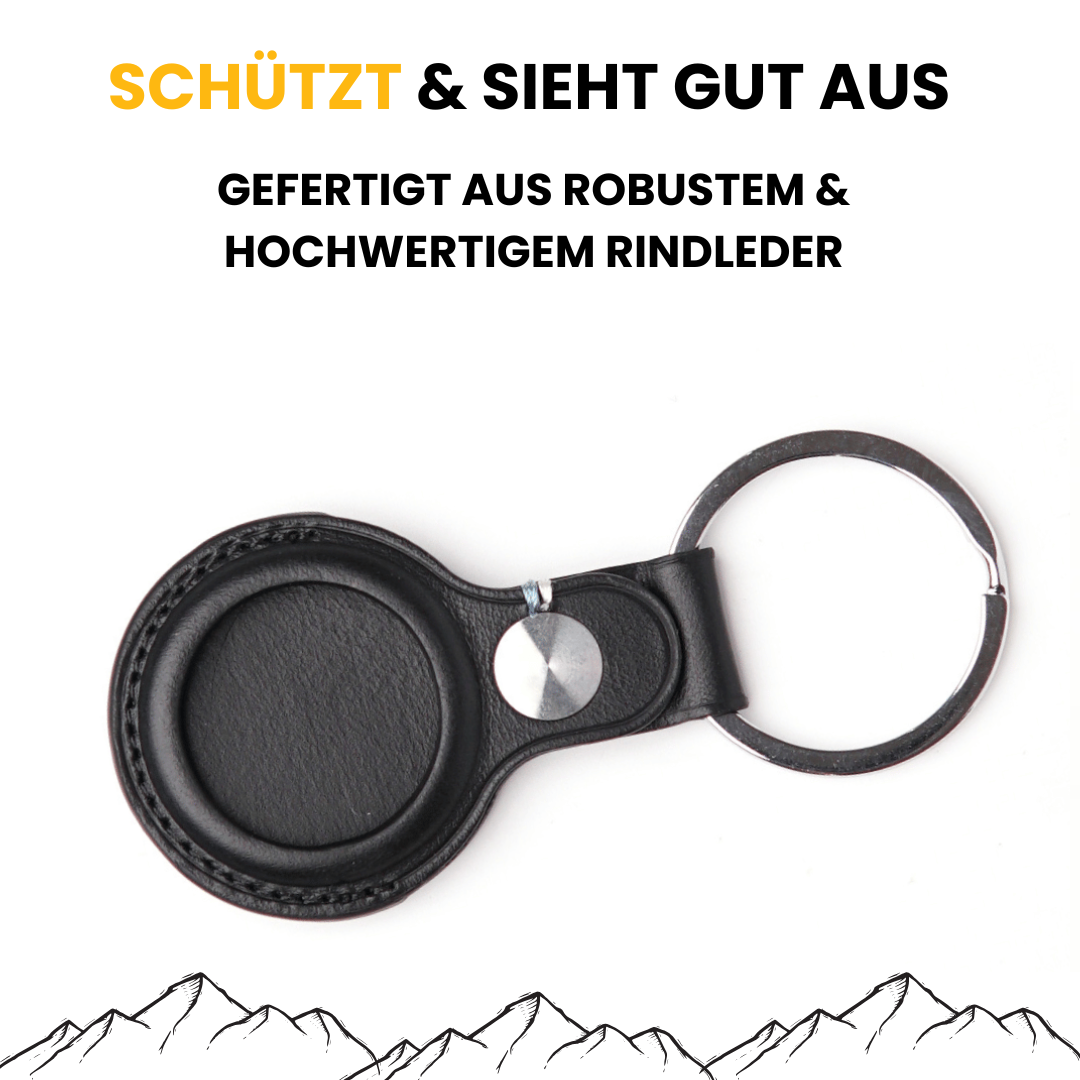 Leder Hülle für AirTag als Schlüsselanhänger