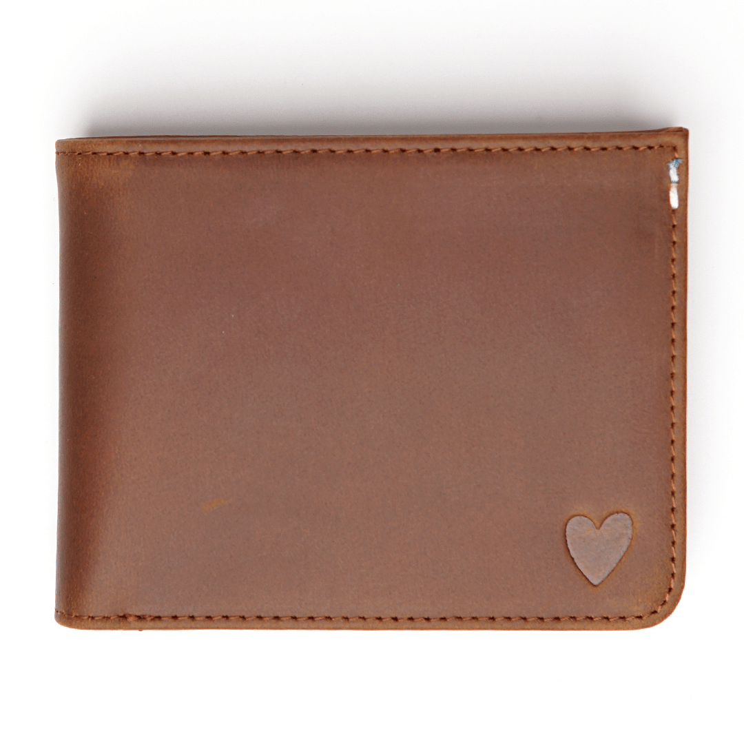 Geldbeutel aus Echtleder mit Münzfach