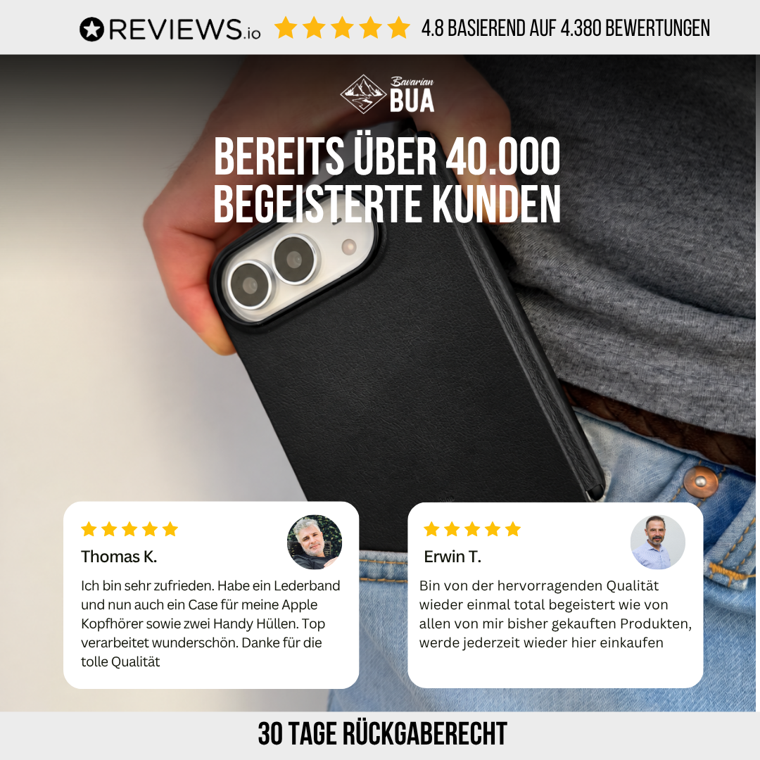 Leder Hülle für iPhone Duo