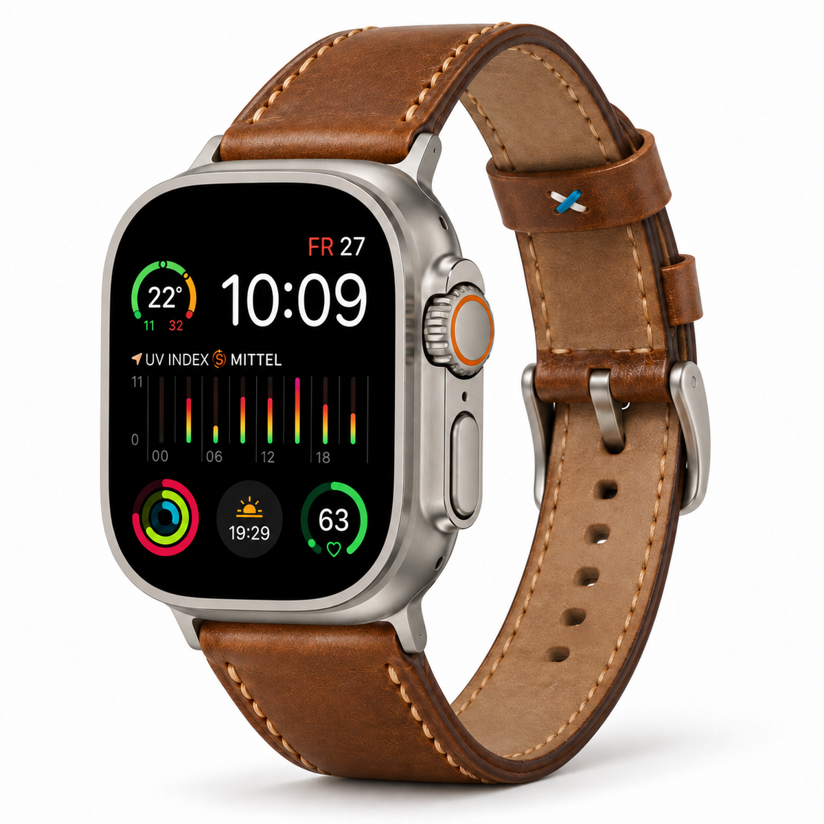 Shell Cordovan Lederband für die Apple Watch