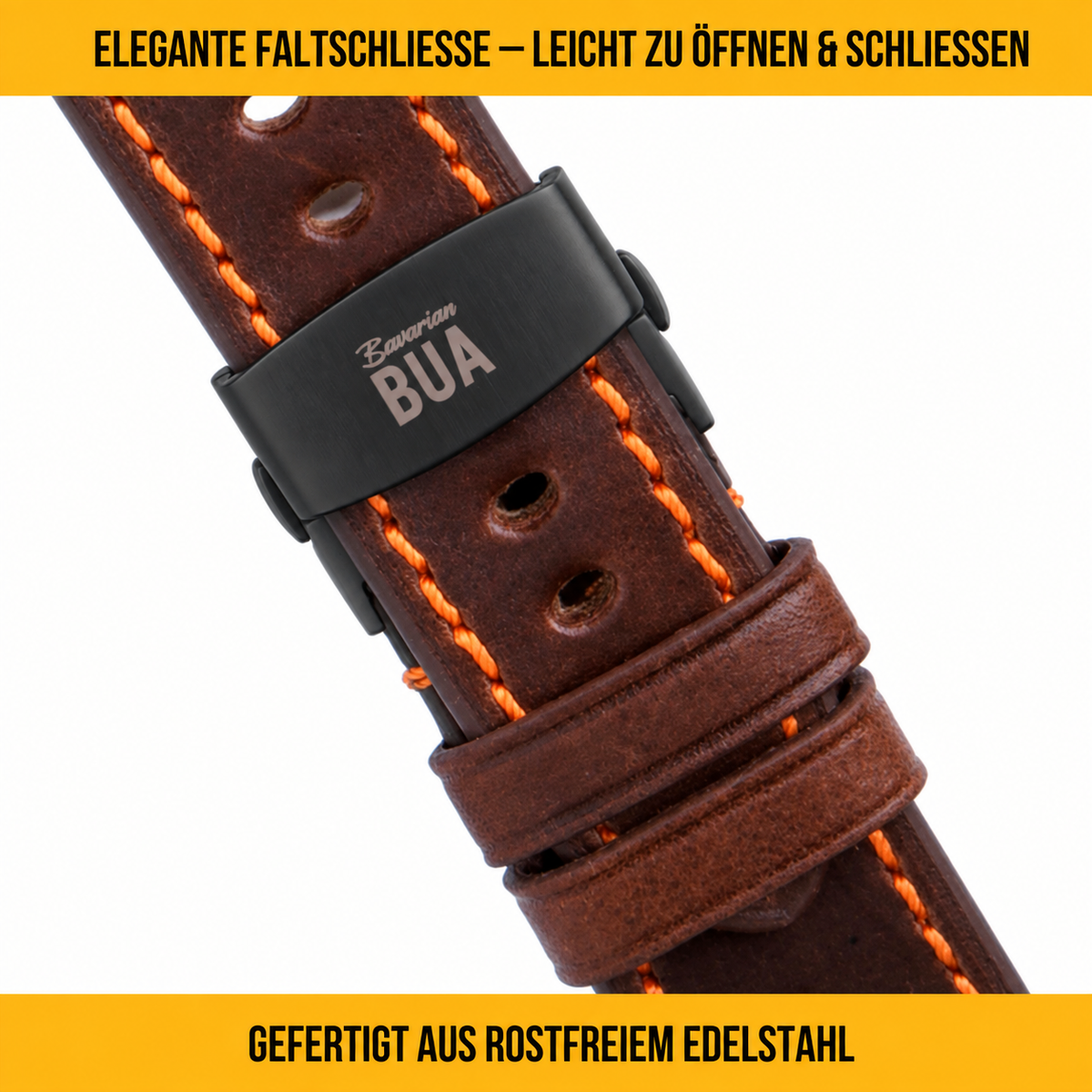 Robustes Armband für die Apple Watch aus Echtleder