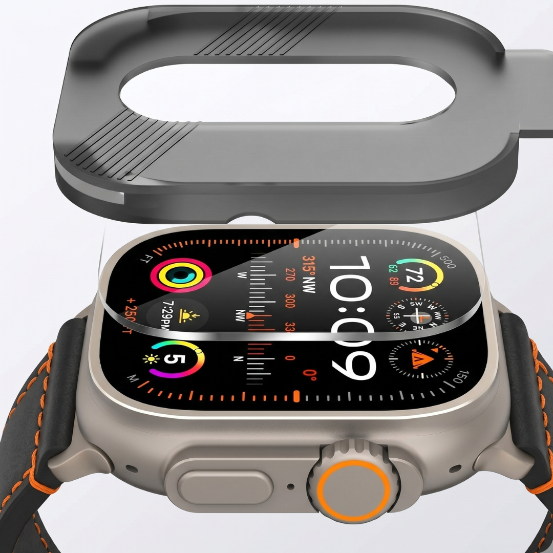 Displayschutzfolie Apple Watch Ultra mit Applikator