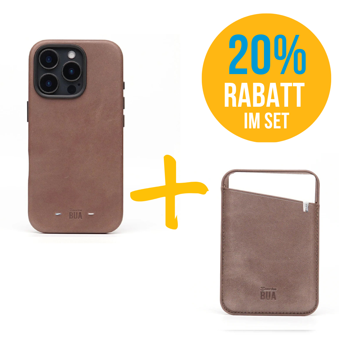 Set iPhone 16 Hülle mit MagSafe Wallet