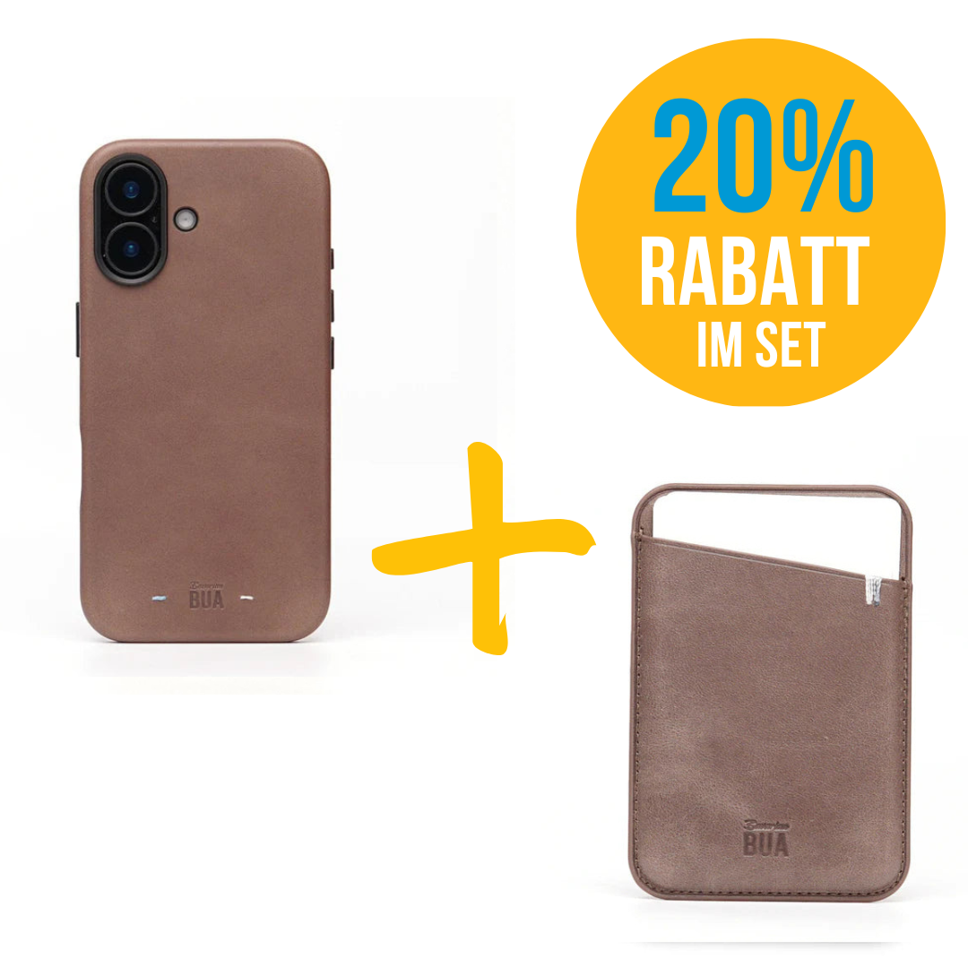 Set iPhone 16 Hülle mit MagSafe Wallet