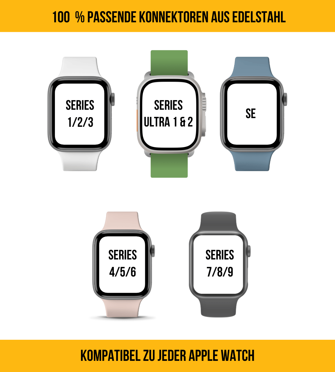 Oktoberfest™️ Lederhosenbandl für deine Apple Watch, braun