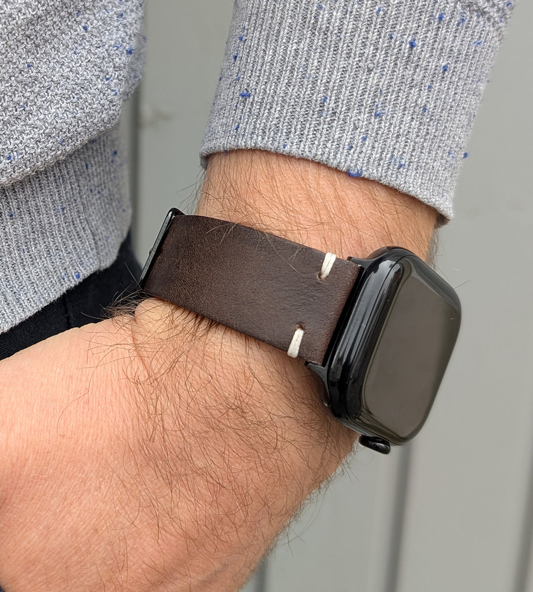 Armband für die Apple Watch aus Rindleder | Dunkelbraun