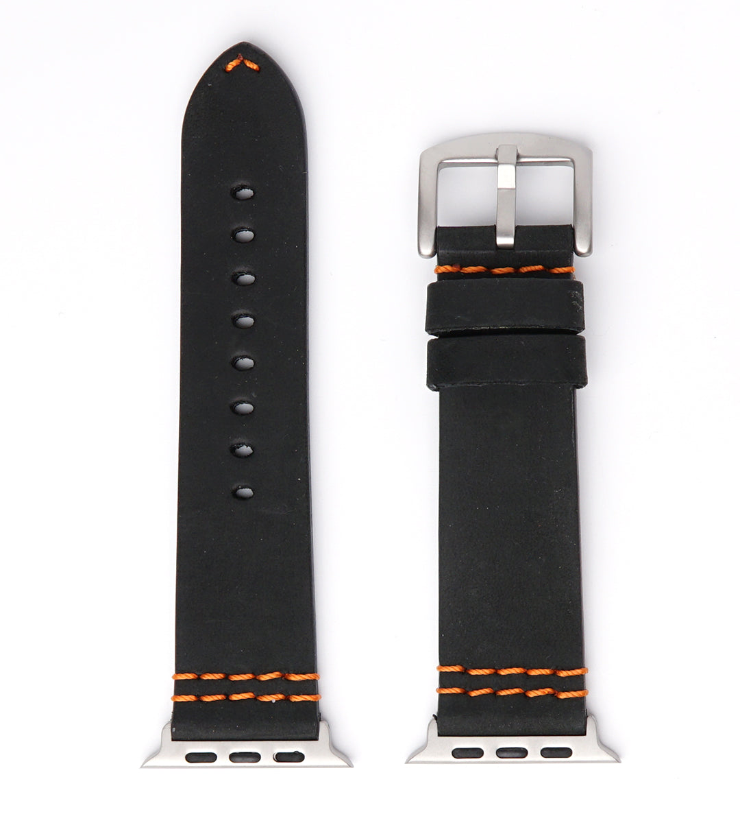 Sport Armband für die Apple Watch Ultra aus wasserfestem Leder | Schwarz