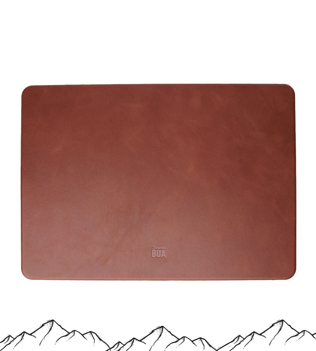 Fesche MacBook Pro und MacBook Air Hülle aus echtem Leder - Braun