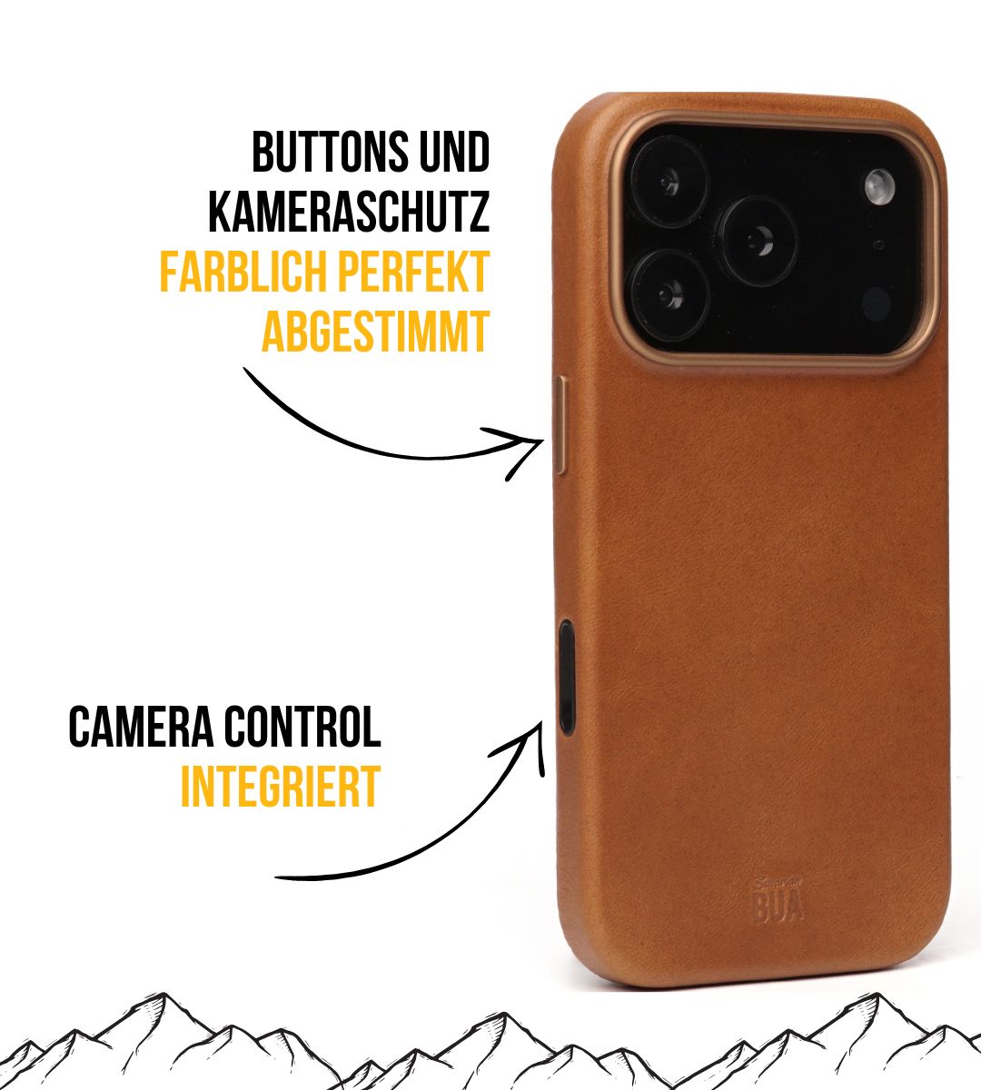 Set iPhone Hülle mit Band für die Apple Watch Ultra | Hellbraun