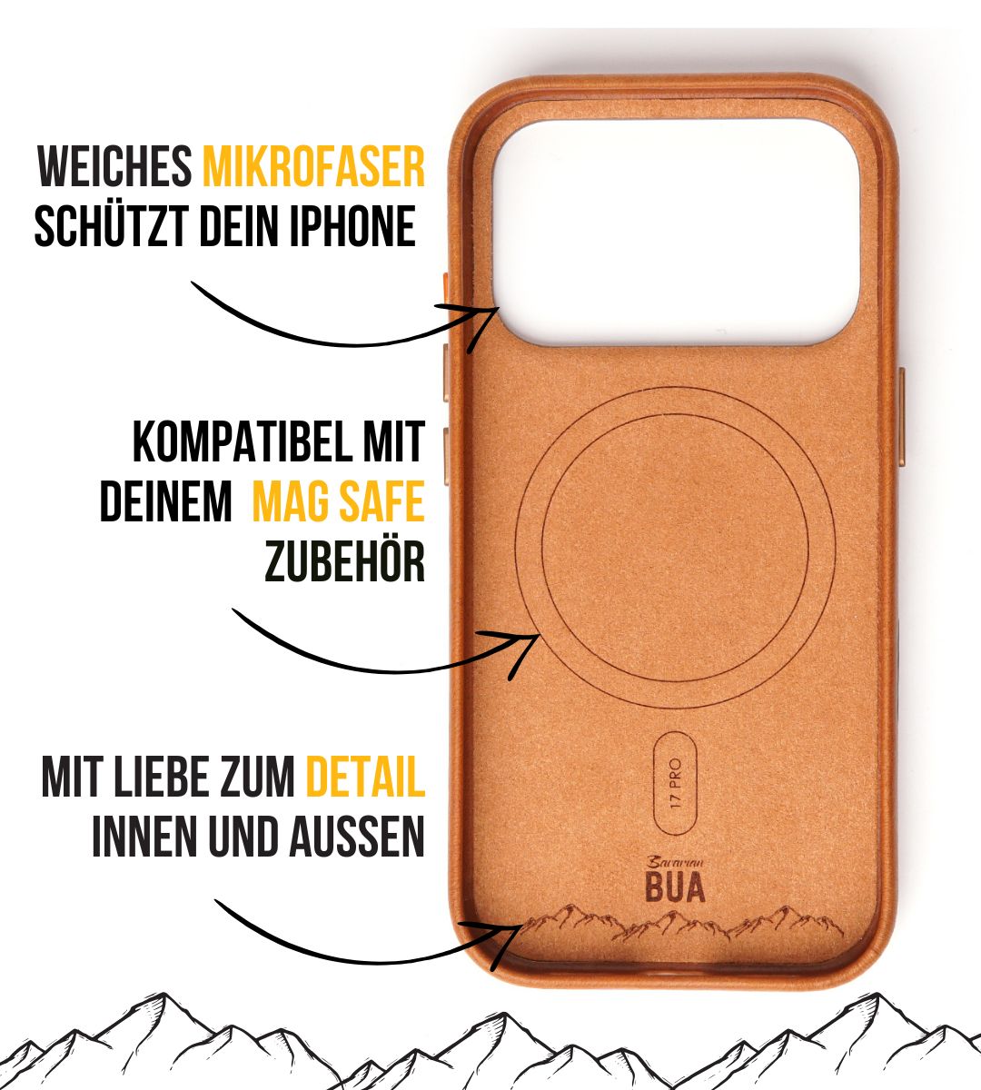 Set iPhone Hülle mit Band für die Apple Watch Ultra | Hellbraun