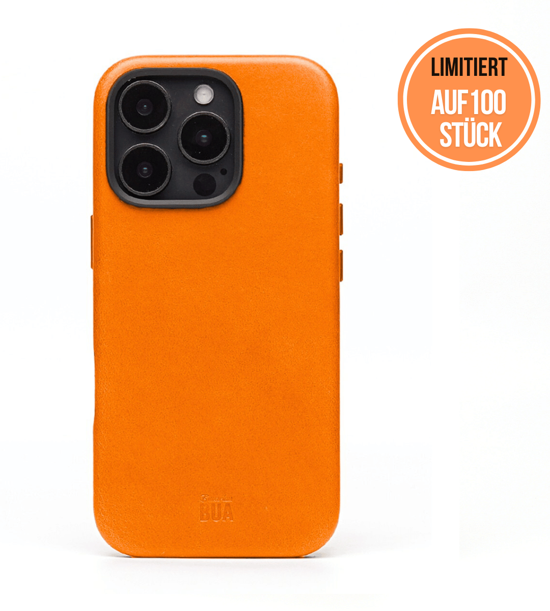 Leder Hülle für iPhone 16 Pro mit MagSafe | Orange