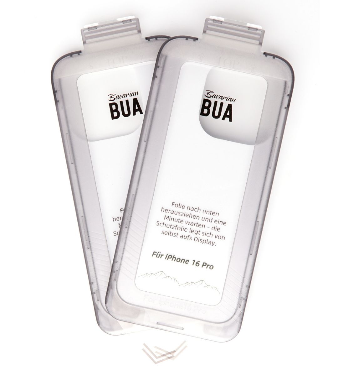 Schutzfolie iPhone 16Pro mit Applikator, 2 Stück
