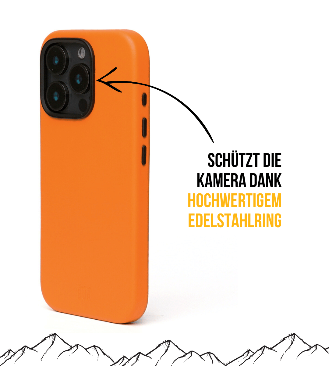 Leder Hülle für iPhone 16 Pro mit MagSafe | Orange
