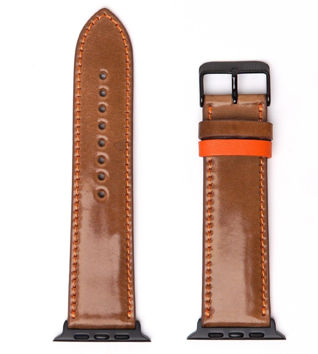 Shell Cordovan Lederband für die Apple Watch Ultra in edlem Braun