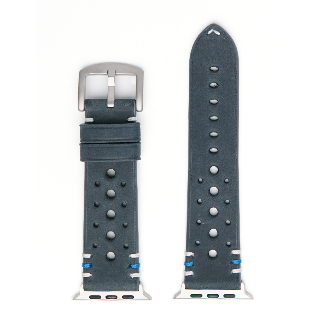 Racing Armband für die Apple Watch Ultra 1, 2 und 3 aus Echtleder