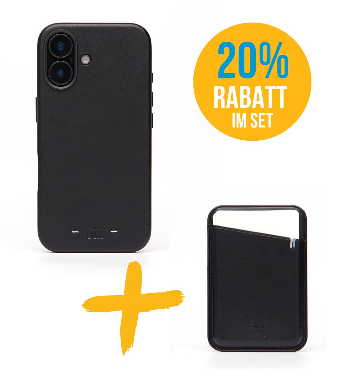 Set iPhone Hülle mit MagSafe Wallet | Schwarz