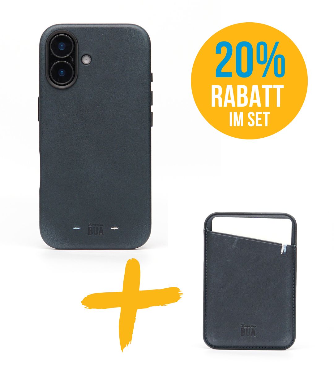 Set iPhone Hülle mit MagSafe Wallet | Blau