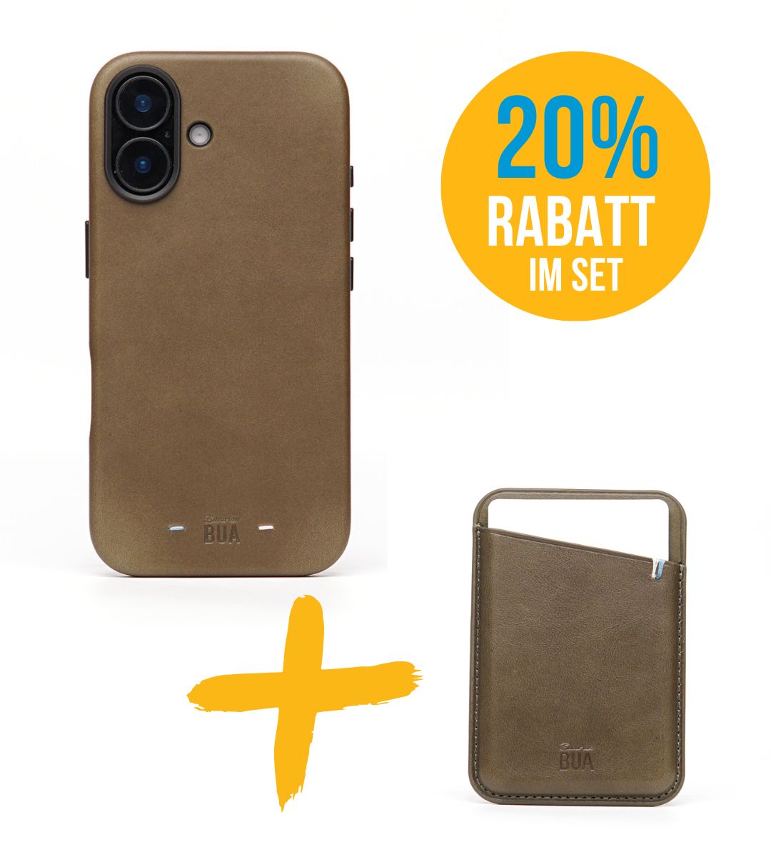 Set iPhone Hülle mit MagSafe Wallet | Olive