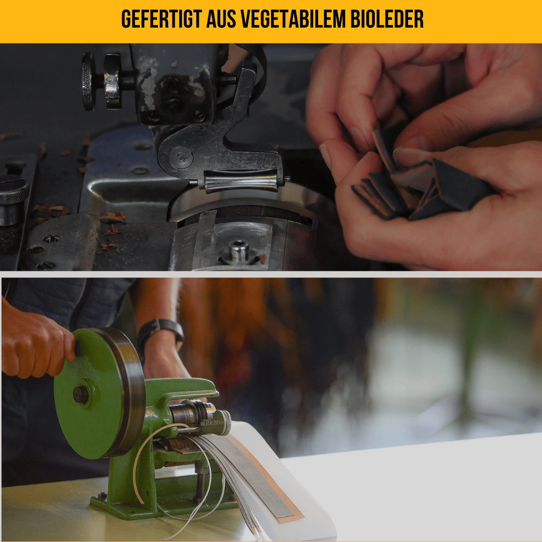 Damen Armband für die Apple Watch aus Bioleder | Mittelbraun Naht