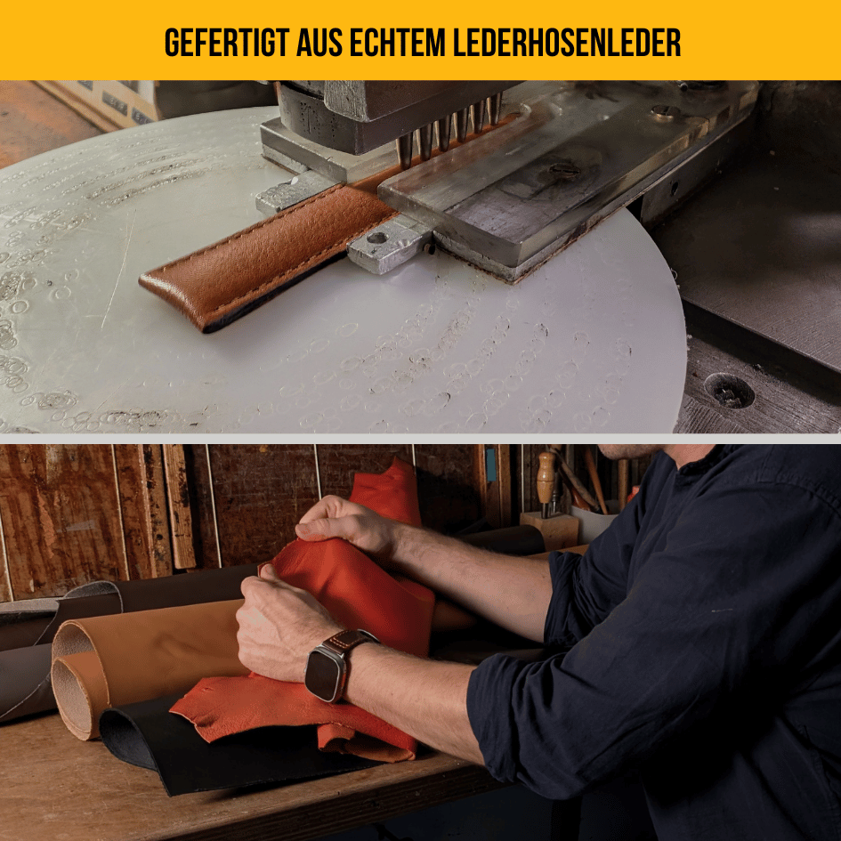 Armband für die Apple Watch aus Lederhosenleder