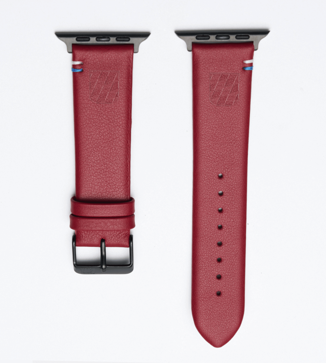 Apple Watch® Lederbandl | Weinrot Wappen