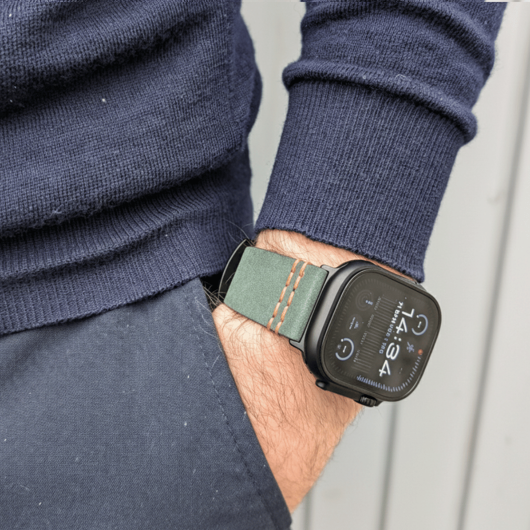 Wasserfestes Lederarmband für Apple Watch Ultra