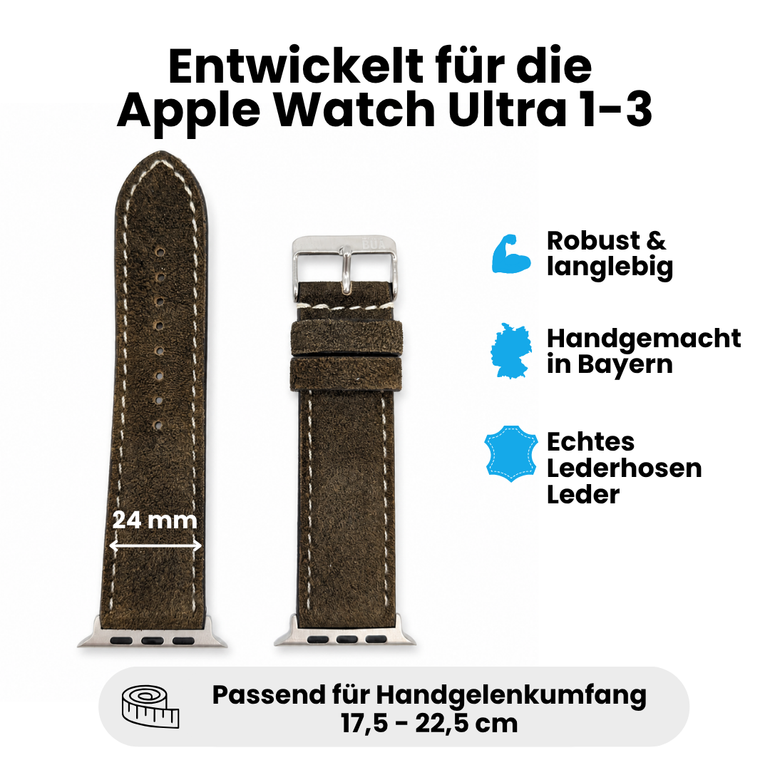 Lederhosenlederarmband für Apple Watch
