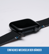 Apple Watch® Ozeanplastikband | Schwarz
