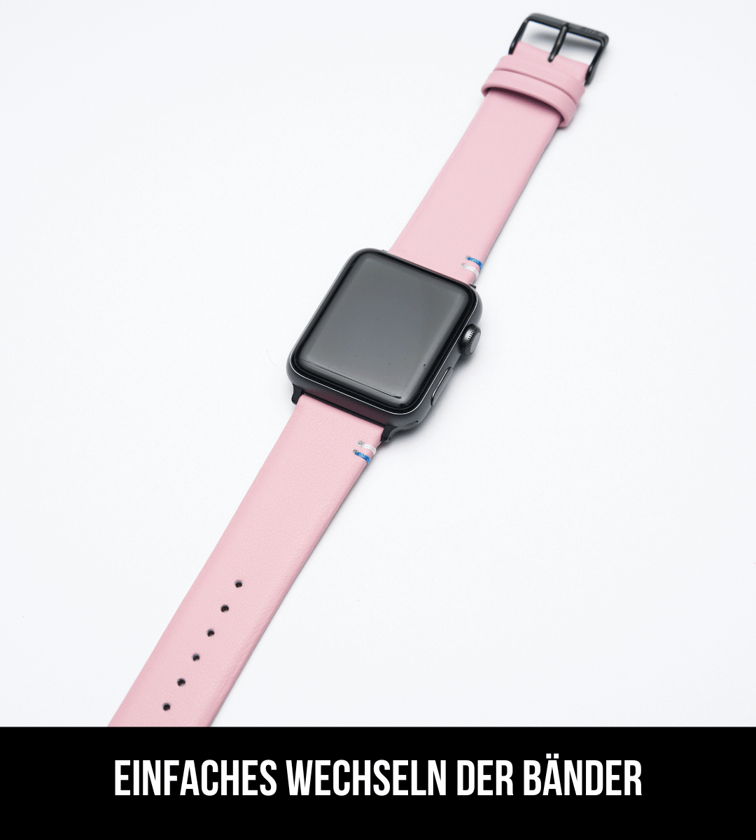Apple Watch® Lederbandl | Rosa