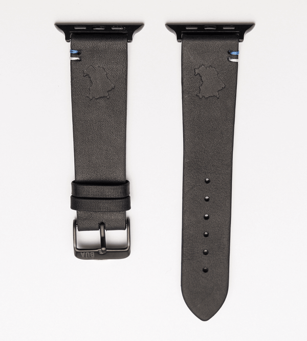 Apple Watch® Lederbandl | Schwarz Bayern