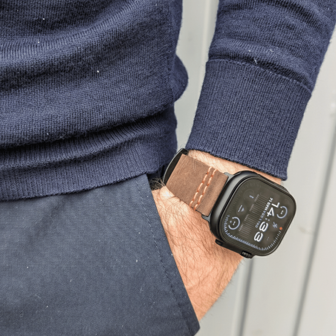 Wasserfestes Lederarmband für Apple Watch Ultra