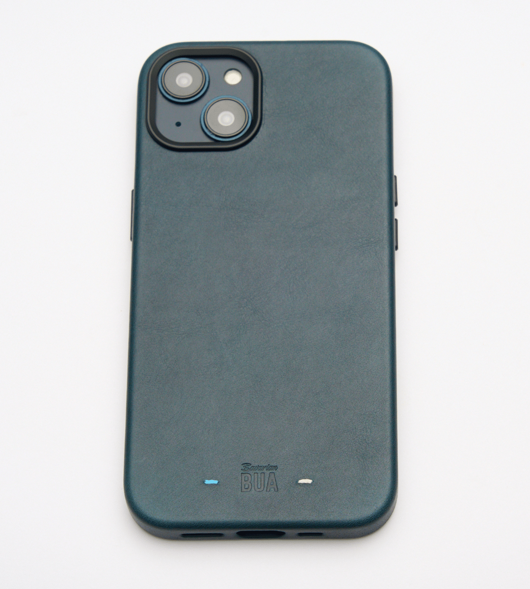 Set Hülle + Wallet | Leder Hülle für dein iPhone + Leder Wallet mit MagSafe Blau