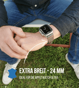 Apple Watch® Ultralederband | Grau