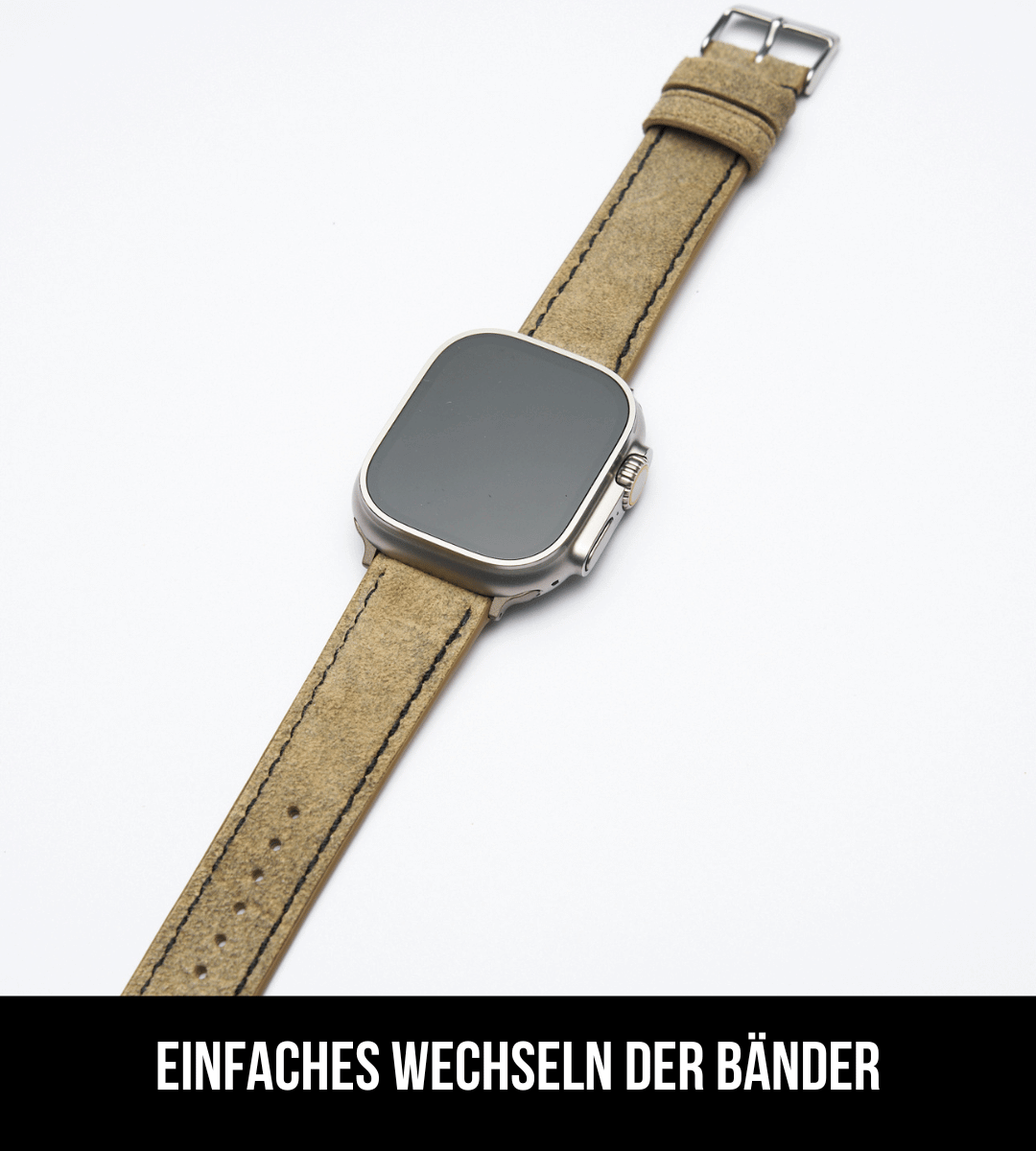 Apple Watch® Lederhosenbandl | Beige