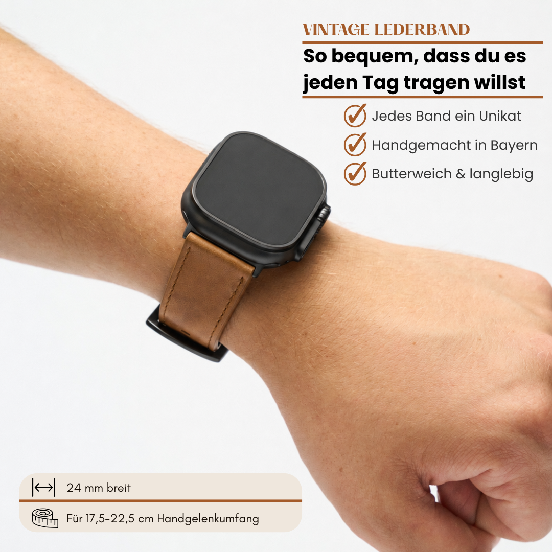 Vintage Lederband für die Apple Watch