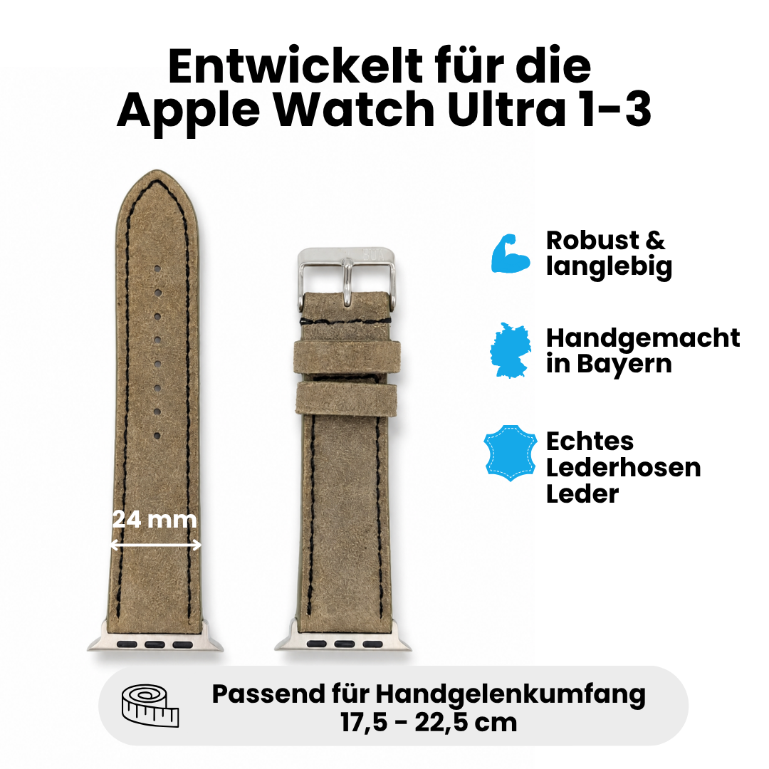 Lederhosenlederarmband für Apple Watch
