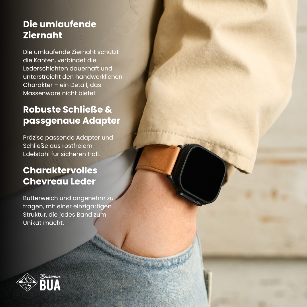 Vintage Lederband für die Apple Watch