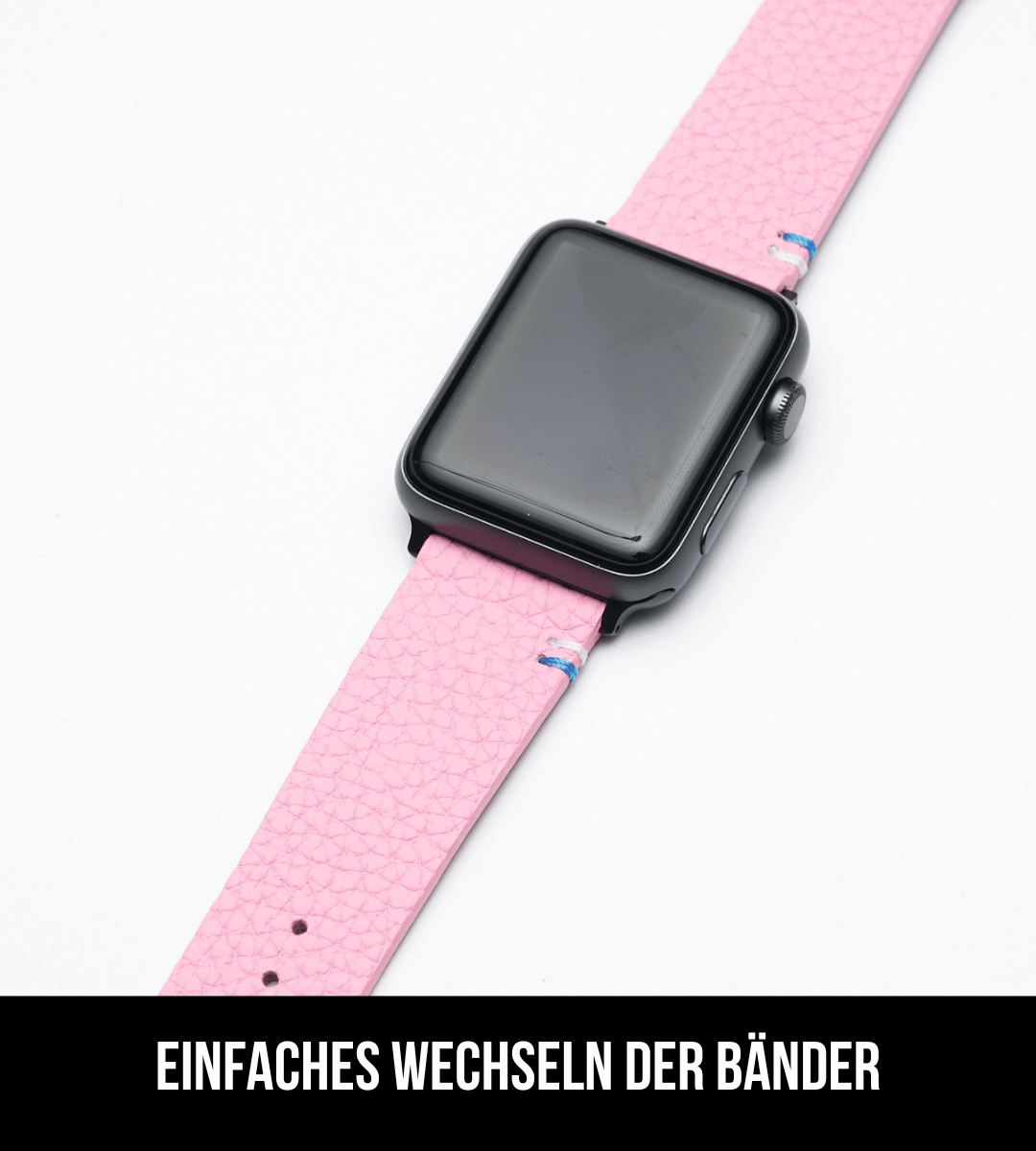 Apple Watch® Schrumpflederband | Rosa