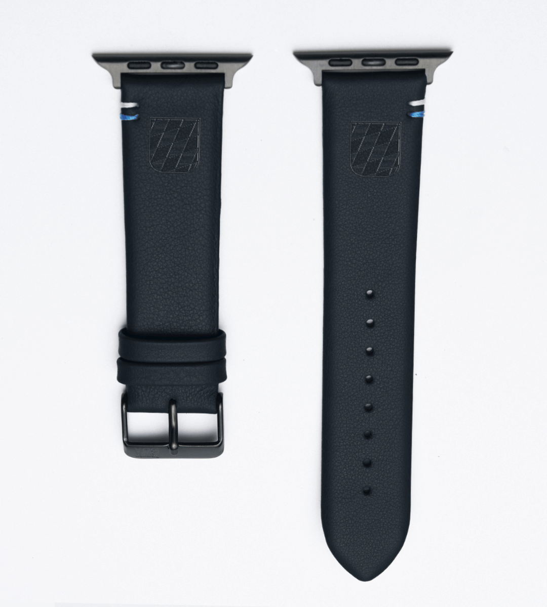 Apple Watch® Lederbandl | Schwarz Wappen