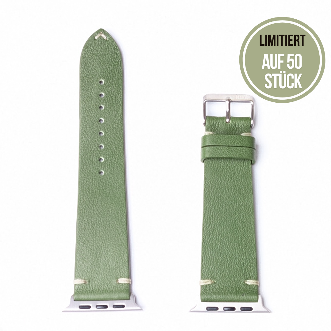 Limitiertes Wasserfestes Heinen Leder Armband für Apple Watch Ultra
