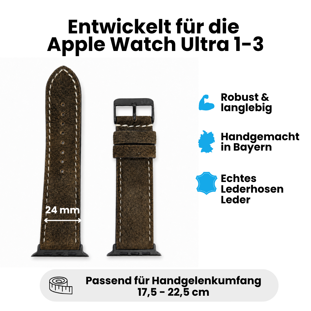 Lederhosenlederarmband für Apple Watch