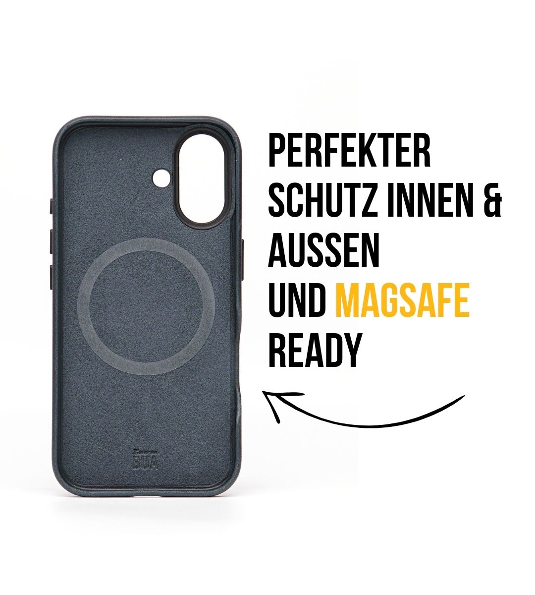 Set Hülle + Wallet | Leder Hülle für dein iPhone + Leder Wallet mit MagSafe Blau