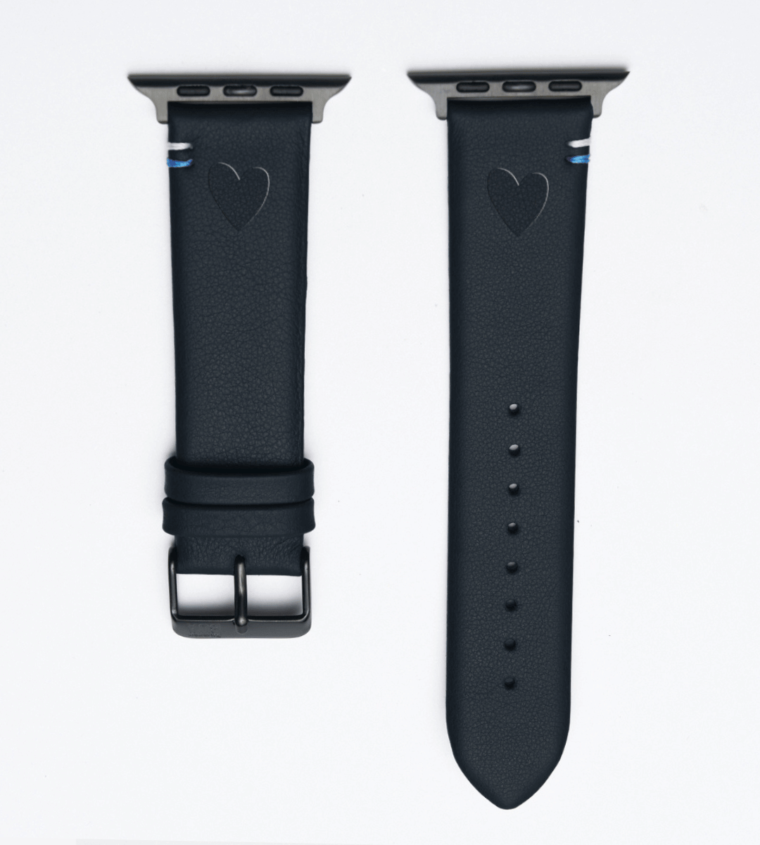 Apple Watch® Lederbandl | Schwarz Herz