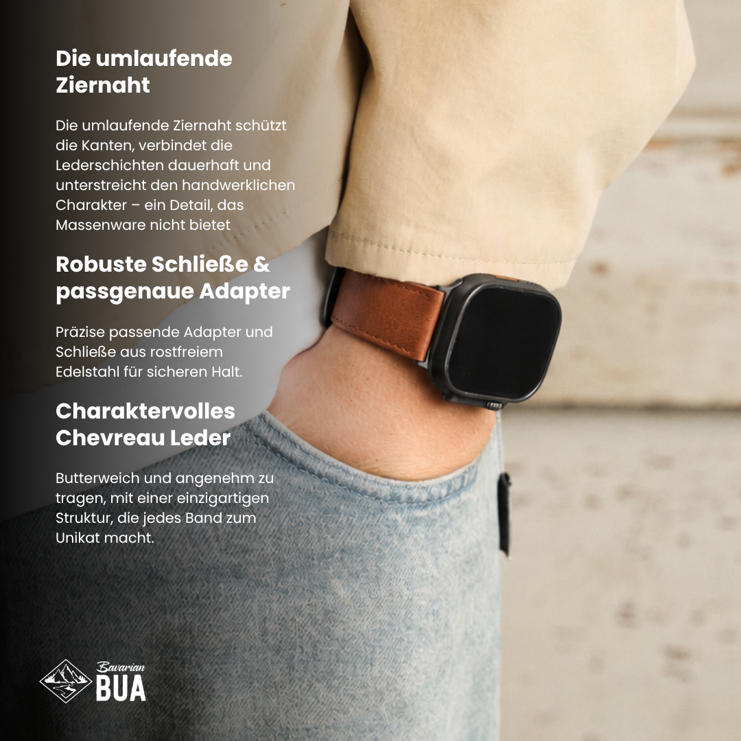 Vintage Lederband für die Apple Watch