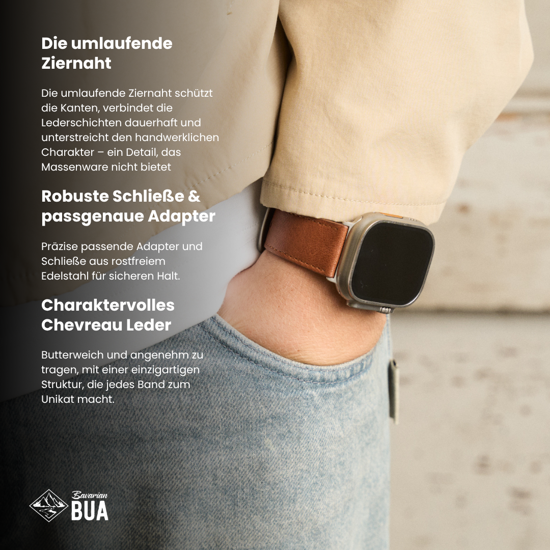 Vintage Lederband für die Apple Watch