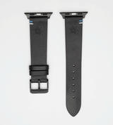 Apple Watch® Lederbandl | Schwarz Edelweiß